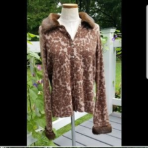 Carole Little Sweater
Faux Fur Angora NWOT
